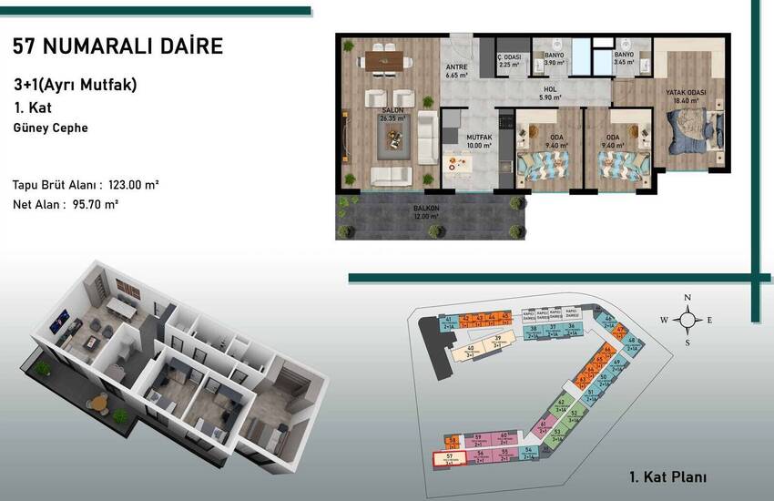 Bijzonder Ontwerp Zeezicht Appartementen In Antalya Aksu 25