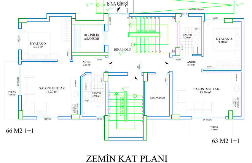 Muratpaşa'da Akıllı Ev Sistemli Kapalı Otoparklı Daireler 21