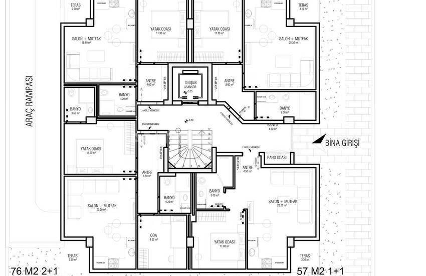 آپارتمان در مجتمع با استخر در موراتپاشا آنتالیا 23