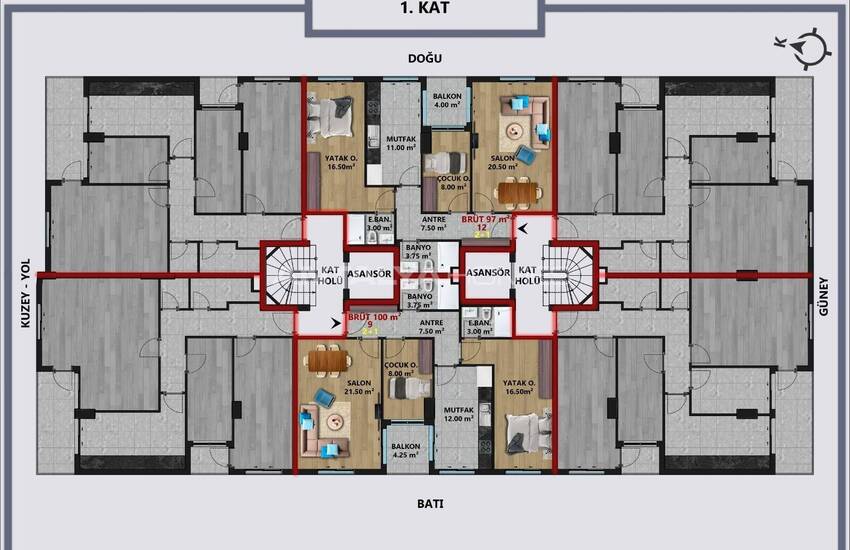Smart Appartementen In De Buurt Van De Zee In Antalya Muratpasa 18