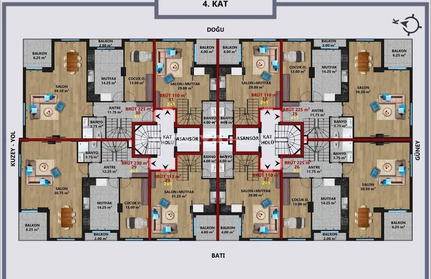 Smart Appartementen In De Buurt Van De Zee In Antalya Muratpasa 19