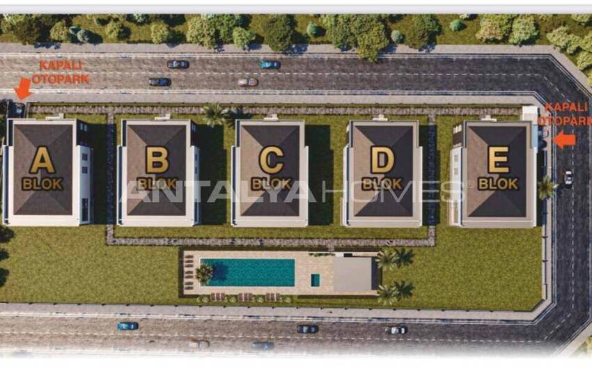 آپارتمان های شیک بزرگ در مجتمعی با آسانسور در آنتالیا 35