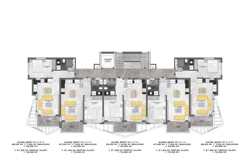 Lägenheter Med Naturutsikt I Komplex Med Pool I Alanya Oba 24