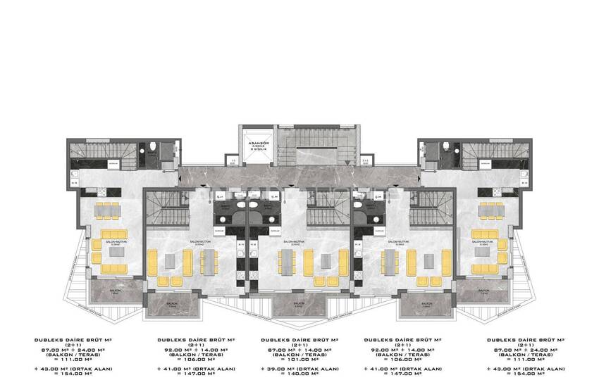 Lägenheter Med Naturutsikt I Komplex Med Pool I Alanya Oba 26