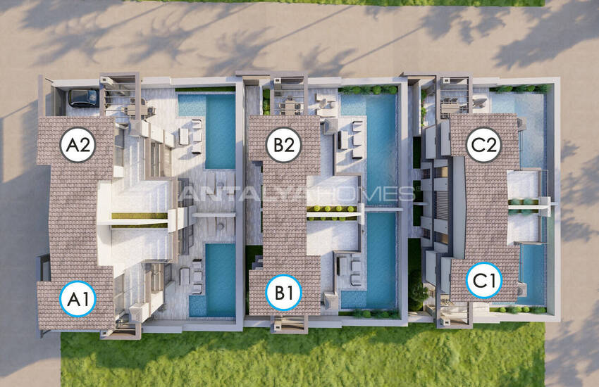 Villa's Met 3 Slaapkamers En Privézwembad In Kalkan Antalya 8