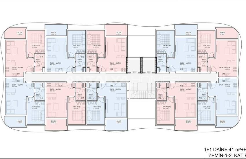 Apartments in a Complex Intertwined Nature in Alanya 28