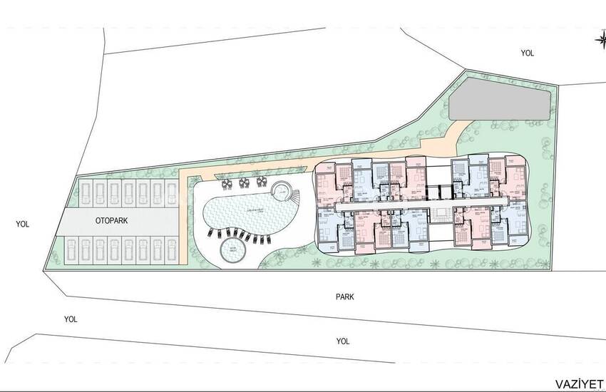 Apartments in a Complex Intertwined Nature in Alanya 34