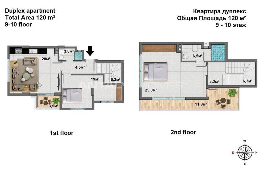 Просторные Квартиры в Сердце Махмутлара в Аланье 19