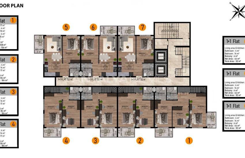 Apartments in a Complex in Alanya Kestel with Social Amenities 29