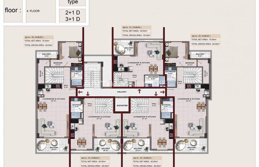 Snygga Lägenheter Nära Stranden Och Bekvämligheter I Alanya 16