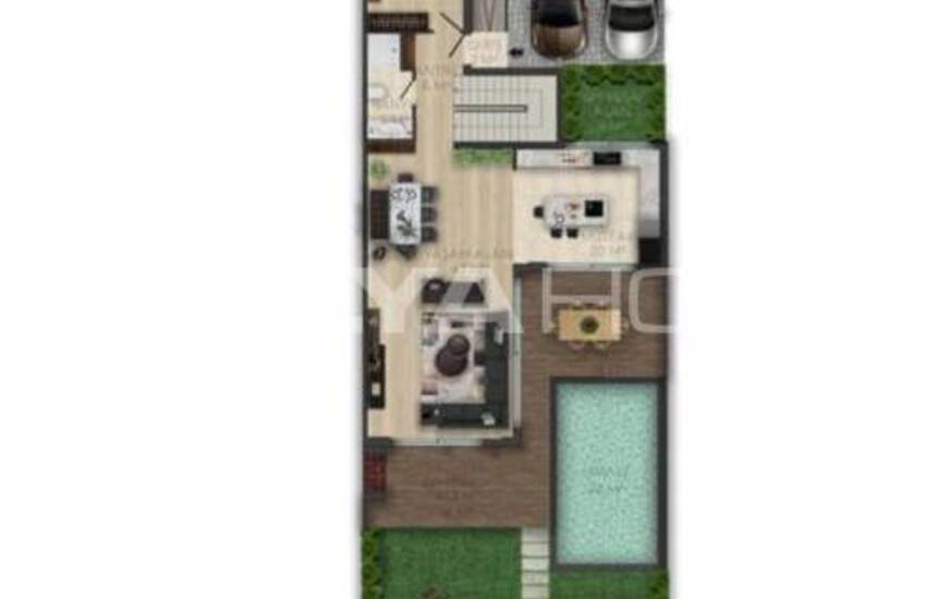 Antalya Döşemealtı'nda Sakin Bölgede Havuzlu Şık Villa 35