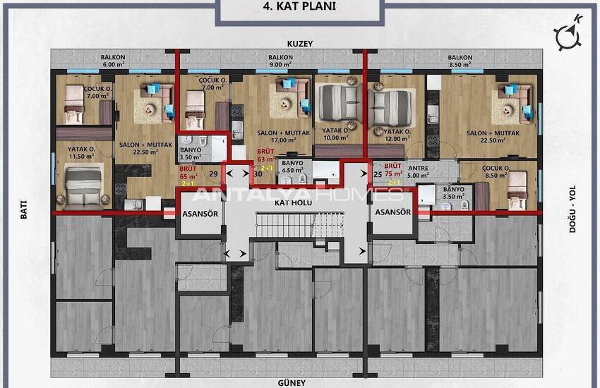 Neue 2+1 Wohnung In Der Nähe Des Meeres In Muratpaşa Antalya 19