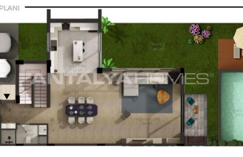 Antalya Döşemealtı'nda Özel Havuzlu Villalar 31