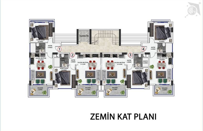 Appartementen Te Koop In Alanya Dichtbij Sociale Voorzieningen 25