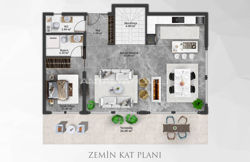 Maisons Avec Piscines Privées Et Jardins À Alanya 13