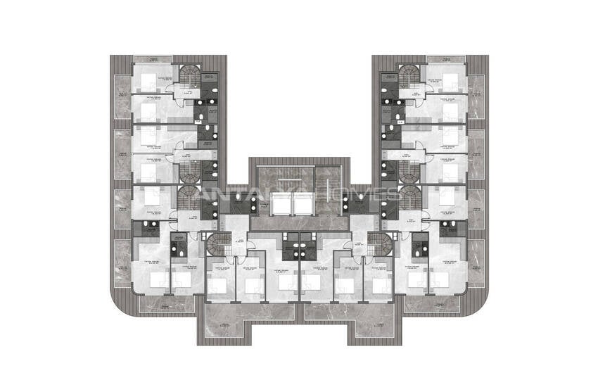 Flats in a Prestigiously Chic Complex in Kestel 20