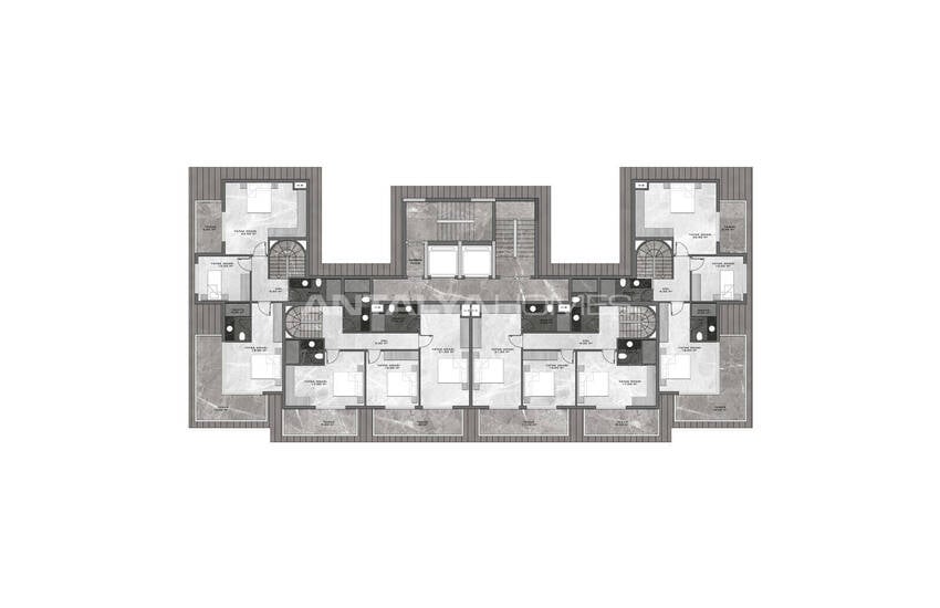 Flats in a Prestigiously Chic Complex in Kestel 22