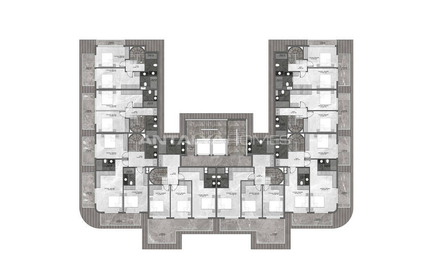 Flats in a Prestigiously Chic Complex in Kestel 47