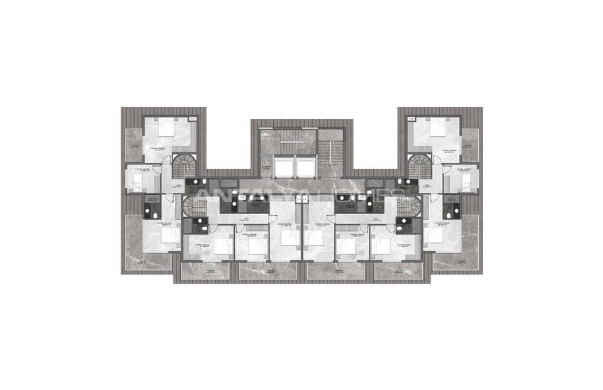 Flats in a Prestigiously Chic Complex in Kestel 49