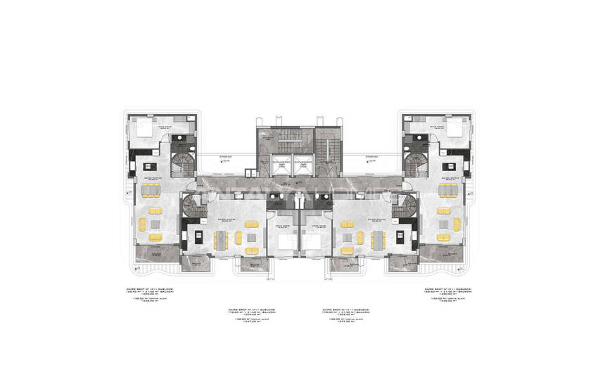 Flats in a Prestigiously Chic Complex in Kestel 50