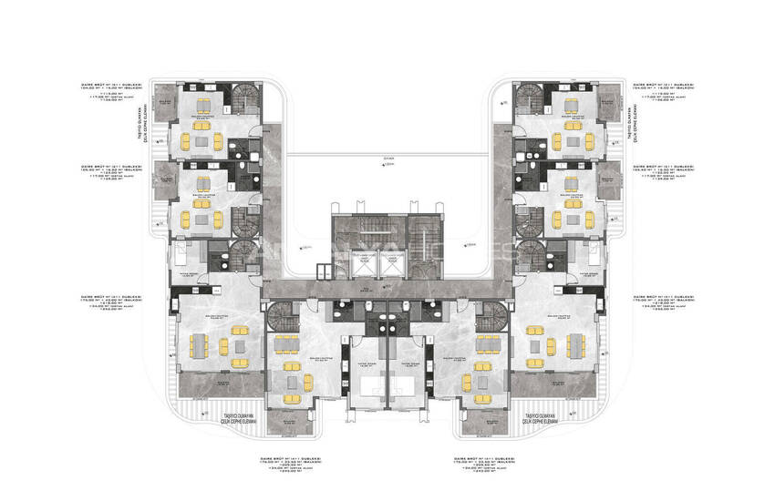 Flats in a Prestigiously Chic Complex in Kestel 52