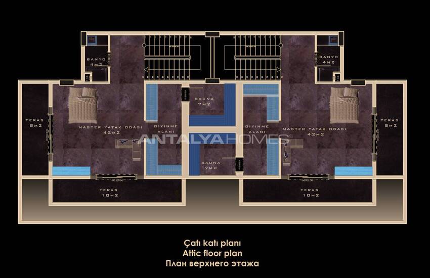 فلل مطلة على البحر للبيع مع مسبح خاص في الانيا تيبي 41