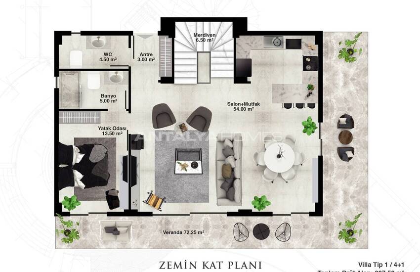 منازل مطلة على البحر مع أنظمة المنزل الذكي في ألانيا كارجيجاك 22