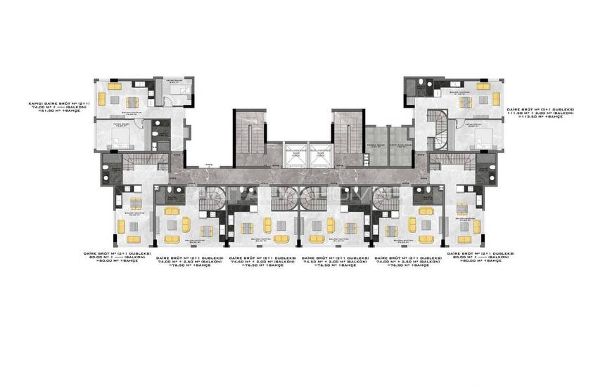 Alanya'da Otel Konseptli Projede Eşsiz Manzaralı Daireler 18