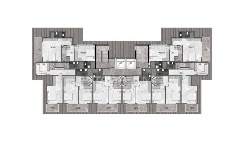 آپارتمان با منظره منحصر به فرد در پروژه با مفهوم هتل در آلانیا 18