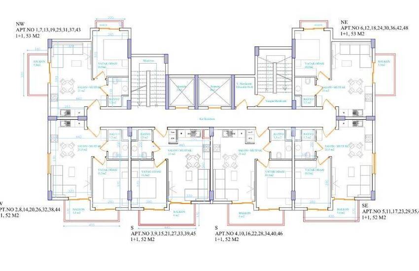 Квартиры в Проекте Рядом с Морем в Алании Демирташ 35