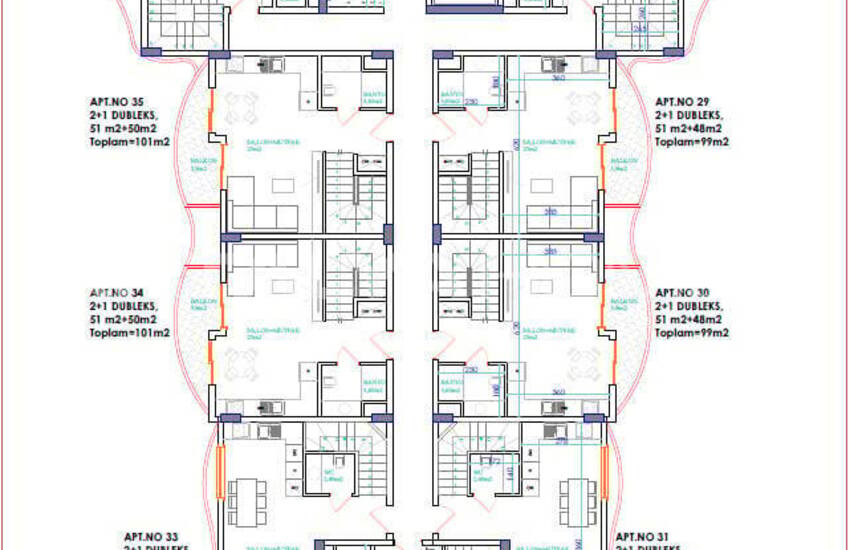 New Build Real Estate in Hotel Concept Complex in Alanya Oba 24