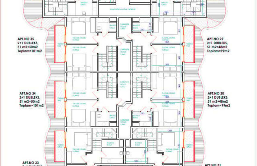 New Build Real Estate in Hotel Concept Complex in Alanya Oba 25