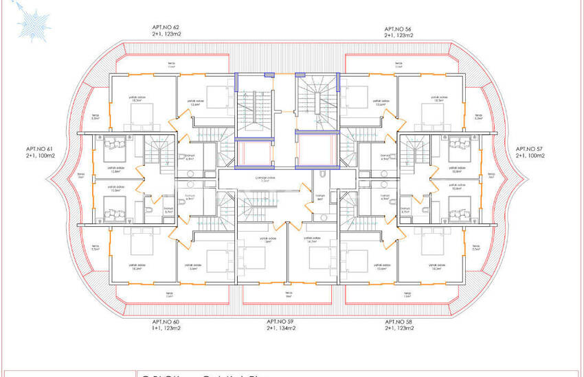 Nouvelle Propriétés Dans Un Complexe Complet À Alanya Tosmur 54
