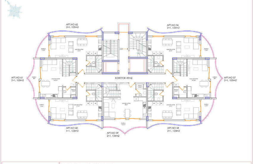 Nouvelle Propriétés Dans Un Complexe Complet À Alanya Tosmur 55