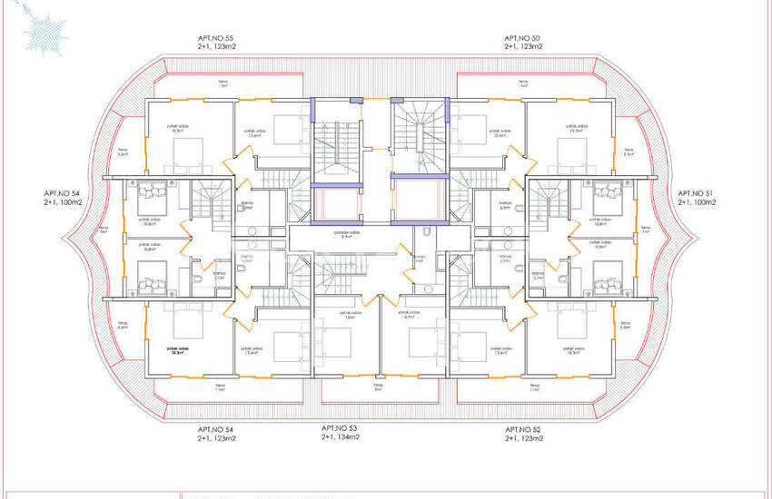 Nouvelle Propriétés Dans Un Complexe Complet À Alanya Tosmur 57
