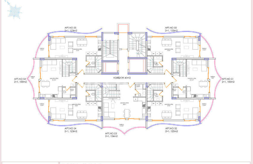 Nouvelle Propriétés Dans Un Complexe Complet À Alanya Tosmur 58