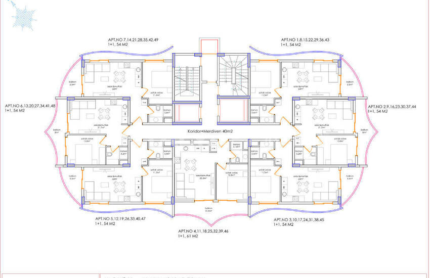 Nouvelle Propriétés Dans Un Complexe Complet À Alanya Tosmur 61