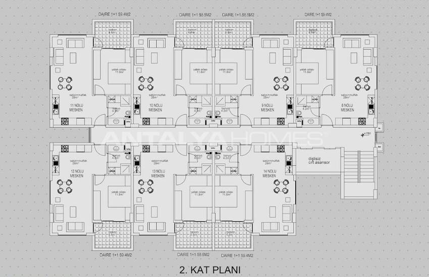 Nieuw Appartementen Op Loopafstand Van Strand In Alanya Kargicak 17
