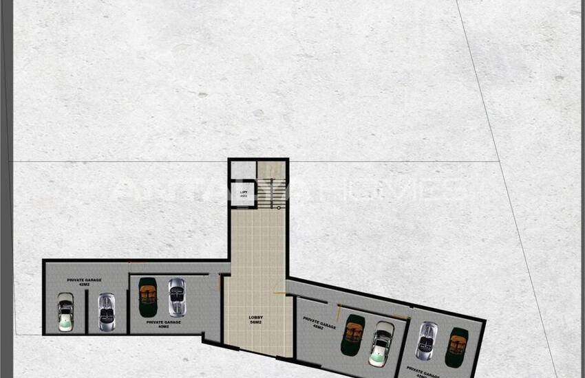 ملک با دید دریا با استخر و باغ خصوصی در آلانیا 51
