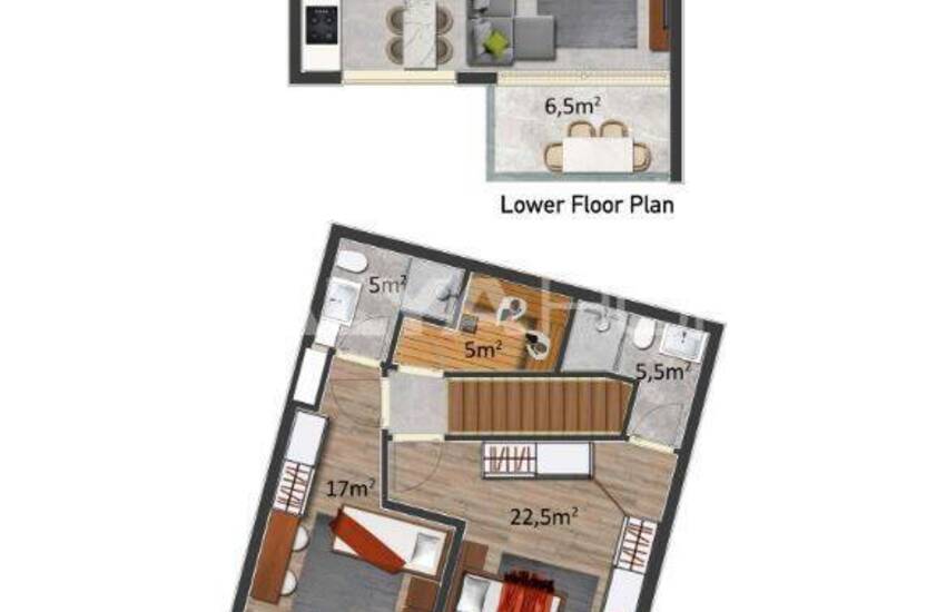 Seafront Apartments with Stylish and Useful Design in Alanya Kestel 26