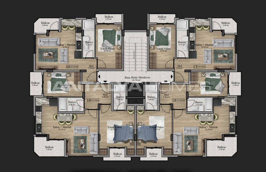 Luxury Real Estate in the Misra Vogue Project in Alanya 20