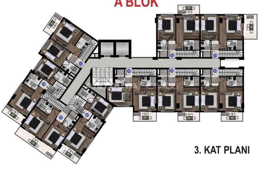 Alanya Oba'da Akıllı Ev Sistemlerine Sahip Lüks Daireler 43