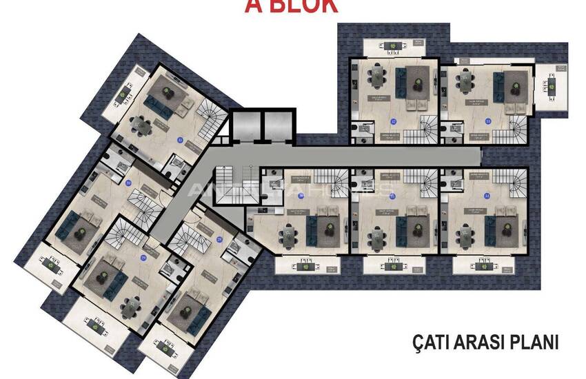 Appartements Avec Systèmes De Maison Intelligente À Alanya Oba 42