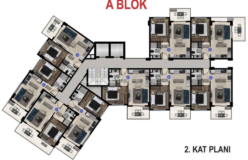 Appartements Avec Systèmes De Maison Intelligente À Alanya Oba 44