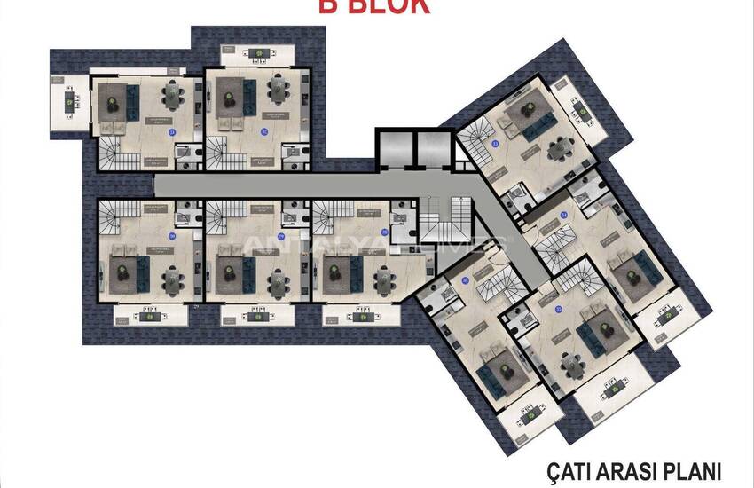 Appartements Avec Systèmes De Maison Intelligente À Alanya Oba 47
