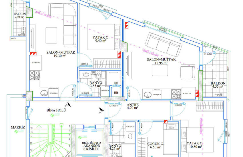Appartements En Complexe Près Centre Commercial À Antalya Muratpasa 9