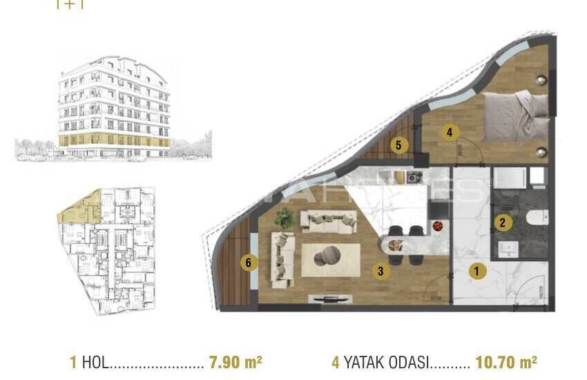 Investitions Wohnungen In Nähe Aller Punkte In Antalya Muratpasa 22