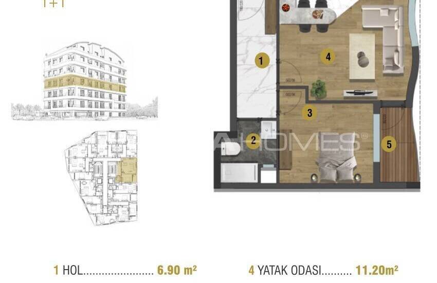Investitions Wohnungen In Nähe Aller Punkte In Antalya Muratpasa 43