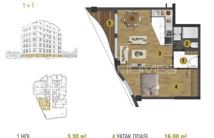 Investment Flats Close to All Main Points in Antalya Muratpasa 15