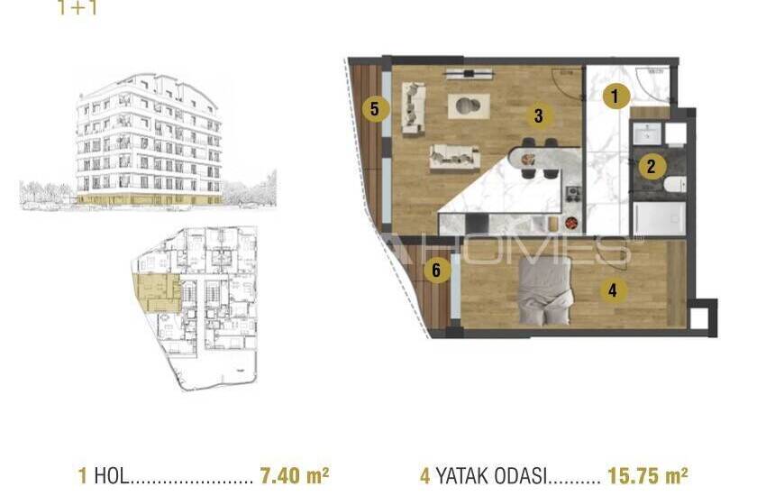 Investment Flats Close to All Main Points in Antalya Muratpasa 16